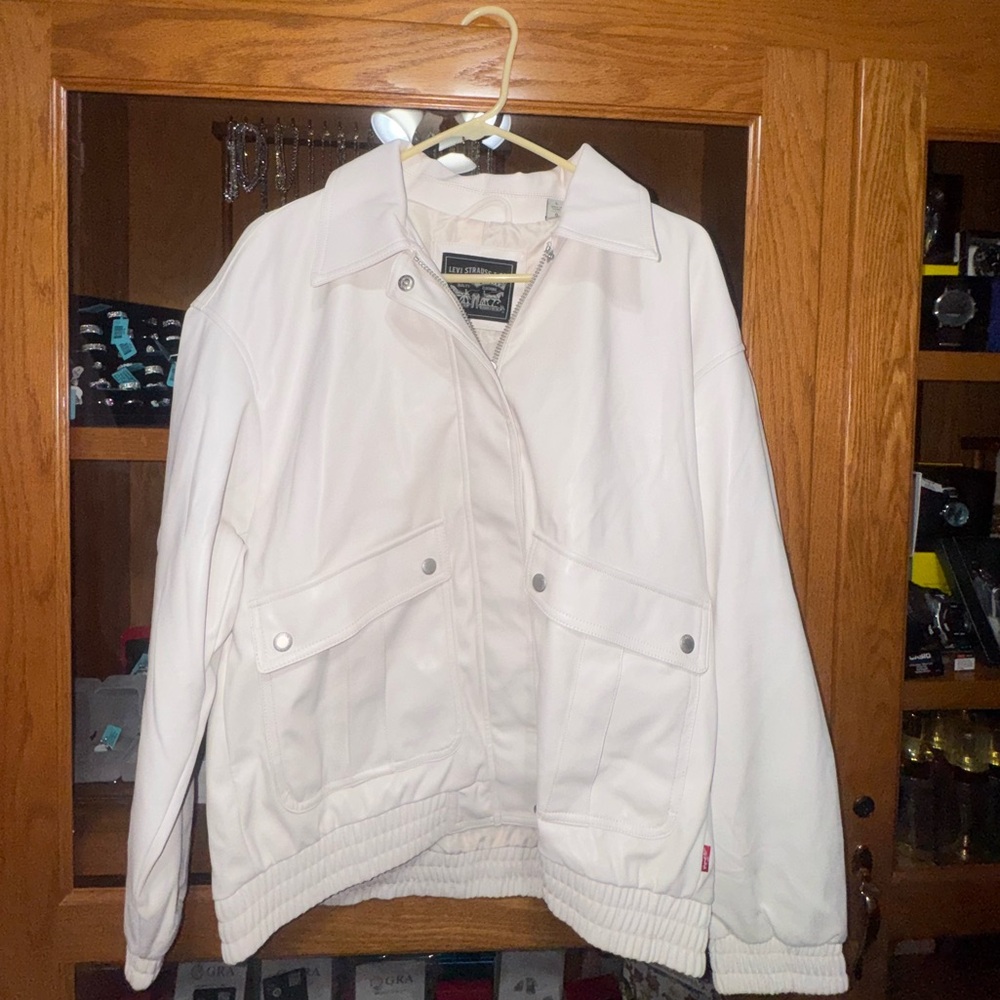 Levi's Women's White Bomber Jacket